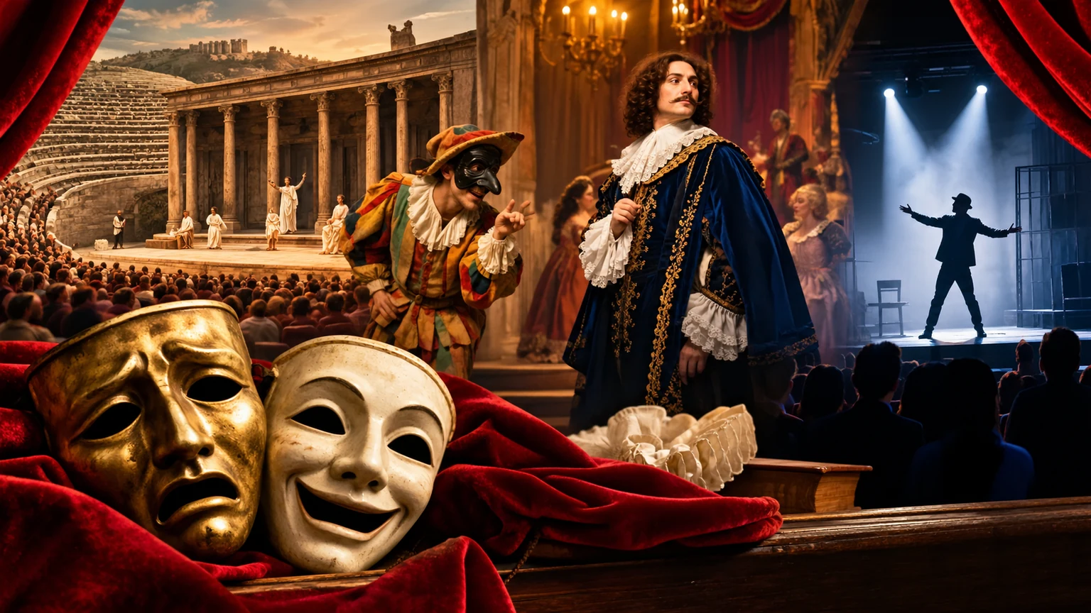 Illustration : L’histoire du théâtre